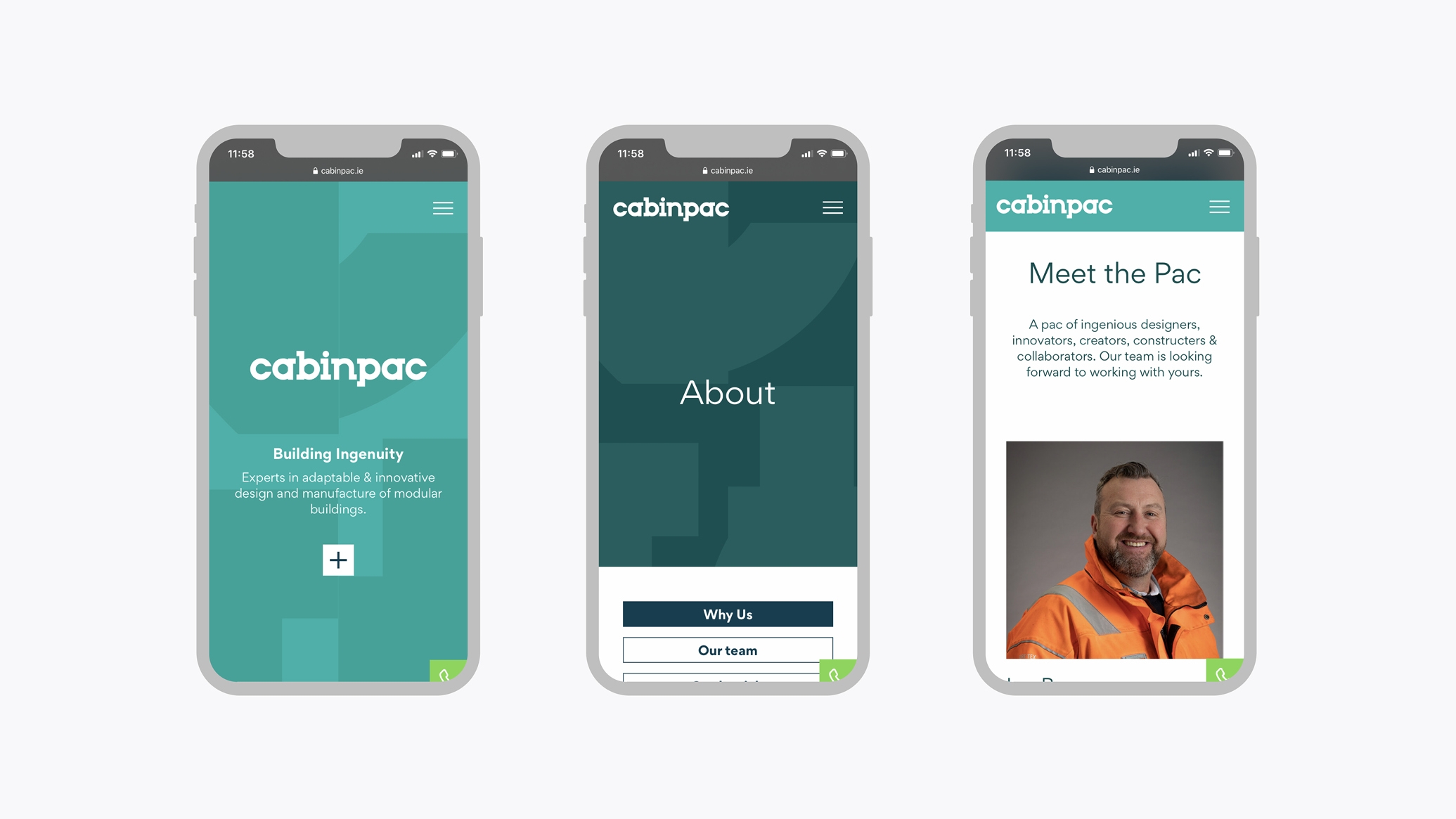 Cabinpac Website 2000